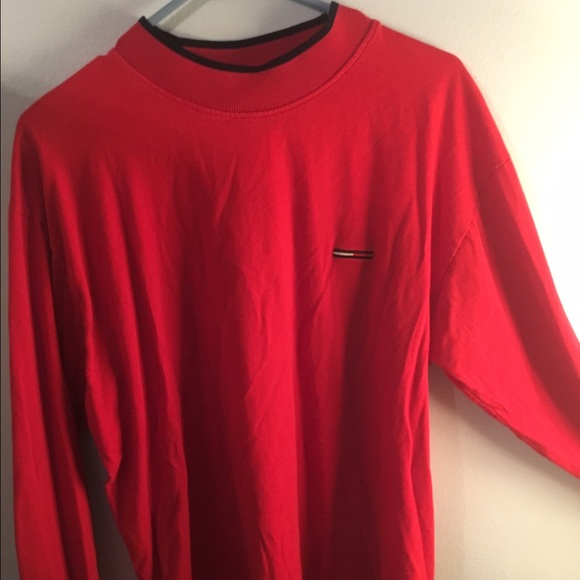 Long Sleeved, high neck Red Tommy Hilfiger