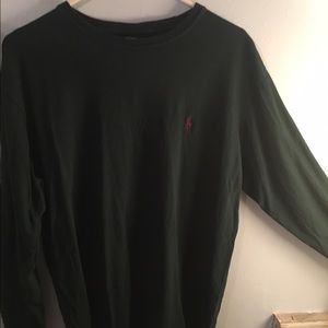 Long sleeved Green Ralph Lauren Polo Tee shirt