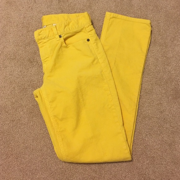 ⭐️ Jcrew city fit yellow corduroys - Picture 2 of 2