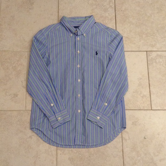 Boys Ralph Lauren Button Up Shirt Med (10-12)