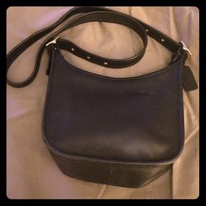Basic Black Coach Shoulder Bag