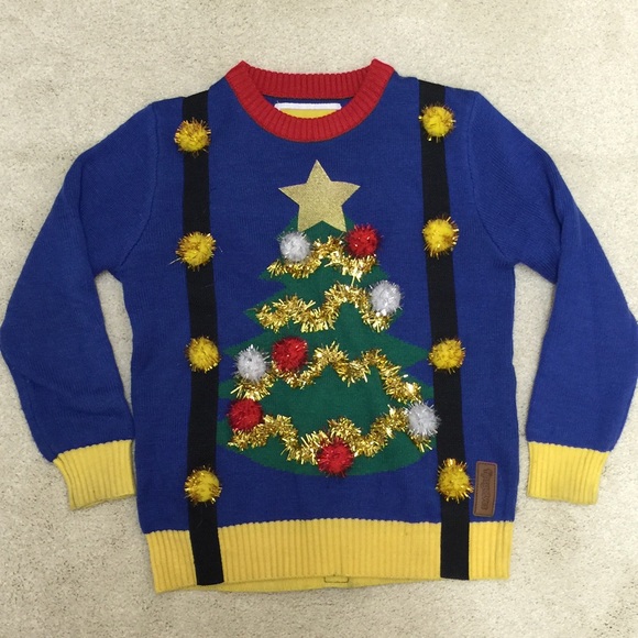Tipsy Elves Youth Elf Ugly Christmas Sweater Cute Christmas Sweater for Child