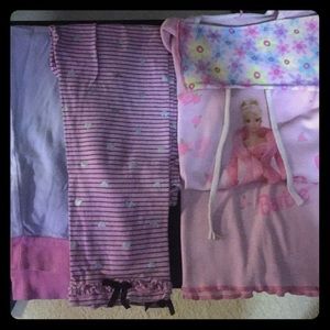 Girls pajama pants and night gown