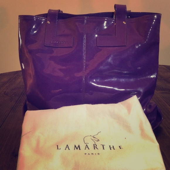 Lamarthe Computer Tote in Royal Purple