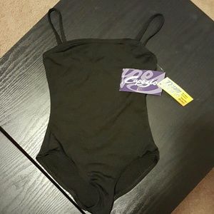 NWT Black size 13 child's cami leotard