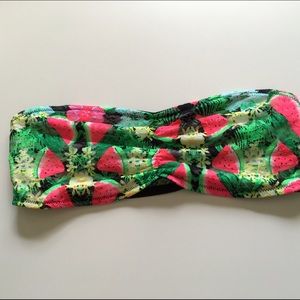 Victoria's Secret PINK Watermelon lace bandeau top