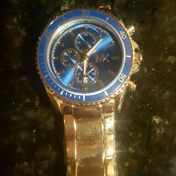 Gold & Blue Watch
