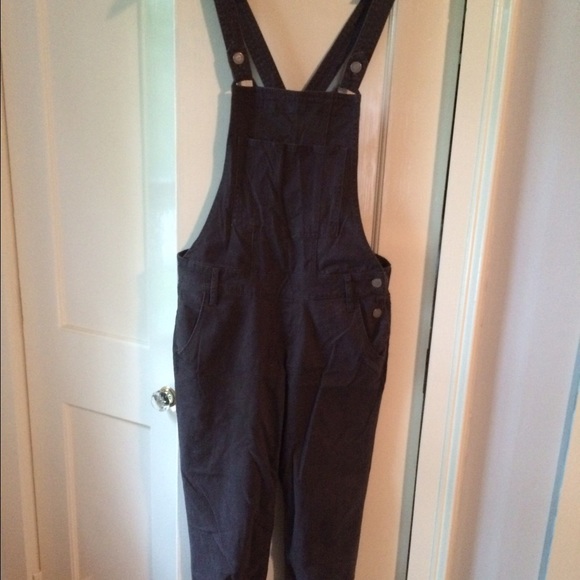 Soft twill gray overalls