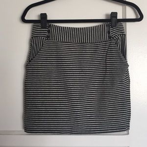 Xhileration Striped Mini Skirt