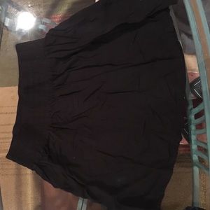 Black skater skirt.