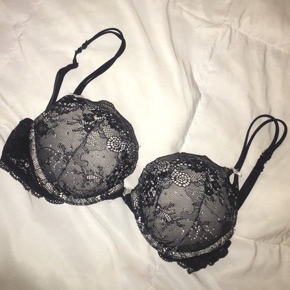 Victoria's Secret Black Lace Bra - Push Up
