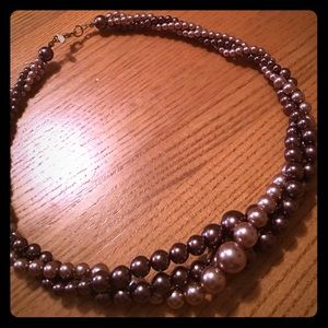 Triple strand necklace