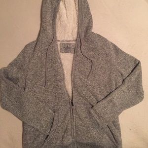A grey soft jacket