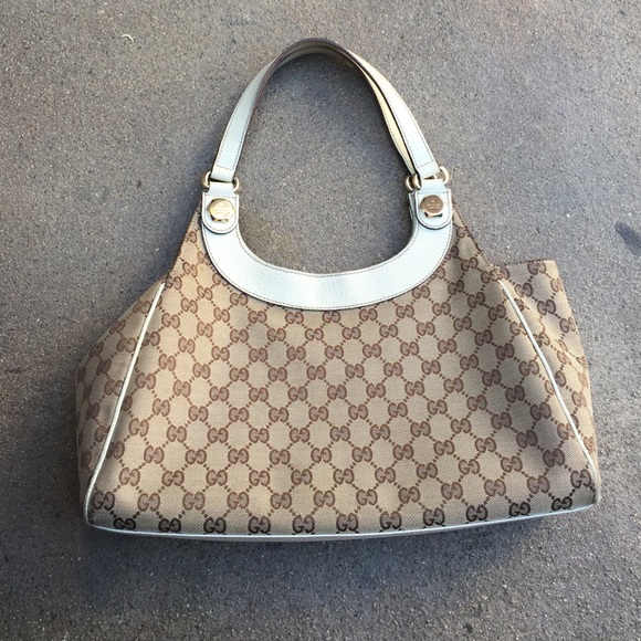 Gucci Canvas Shoulder Handbag