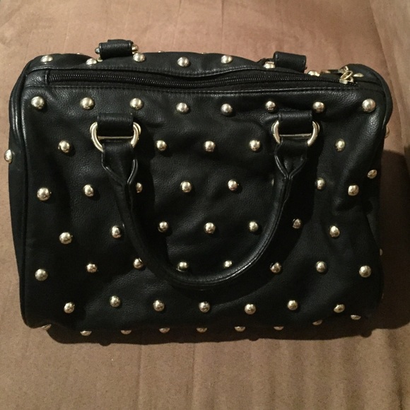 Black Studded Steve Madden Bag