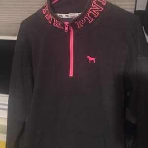 PINK half Zip pull over