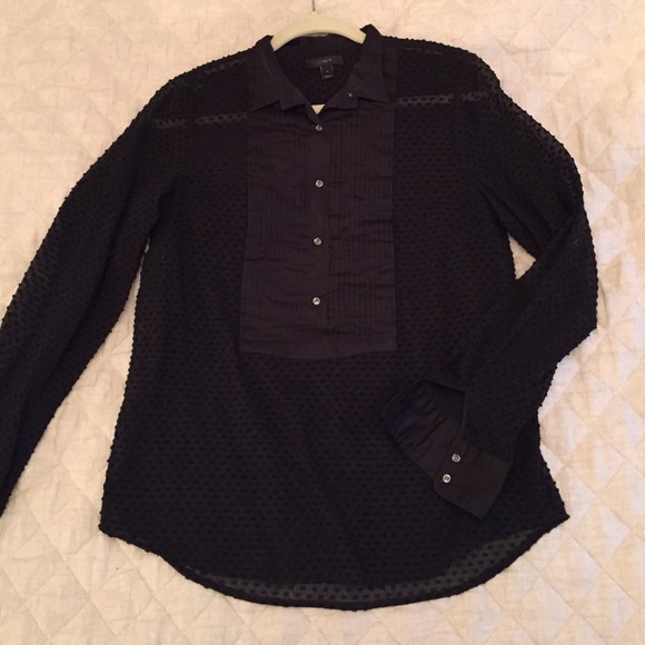 J.Crew Tuxedo Button Up Short