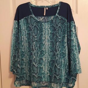 New Calvin Klein Snake Print Top