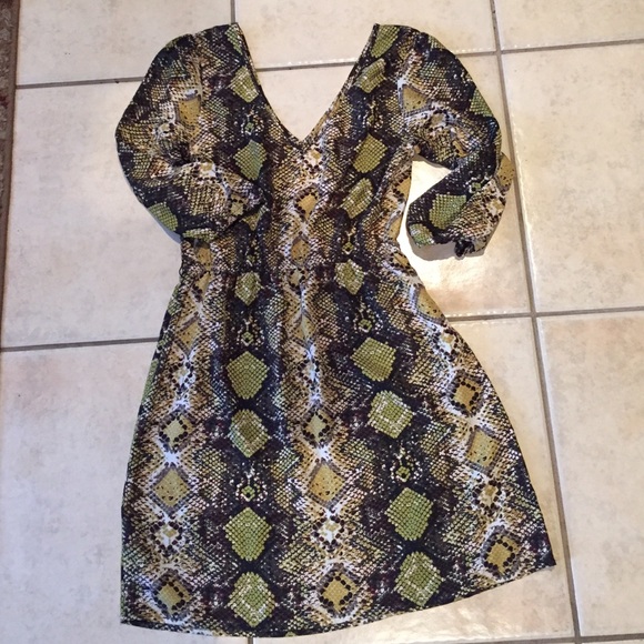 Snake Print Dress