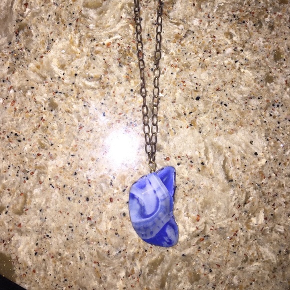 Long stone necklace