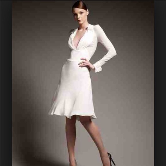 Stunning Zac Posen Silk Dress w/Pearl Detailing - Picture 1 of 4