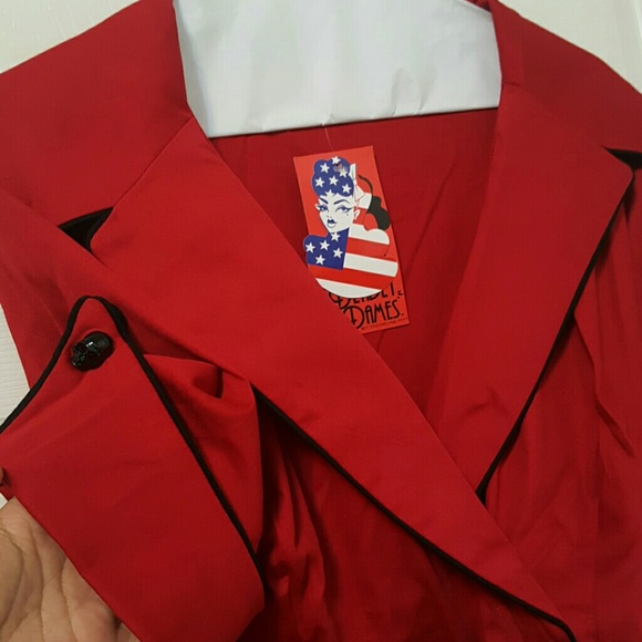 Deadly Dames Haunted Housewife red swing dress XL - Picture 3 of 4