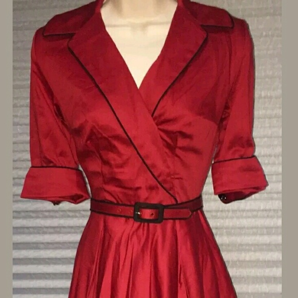 Deadly Dames Haunted Housewife red swing dress XL - Picture 2 of 4