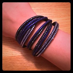 Rhinestone wrap bracelet