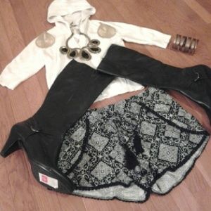 NWT Crochet Trim Shorts