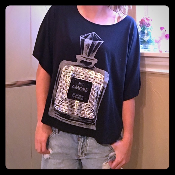 Amore Flowy Sequin Top