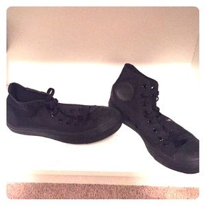 All Black Converse High Tops