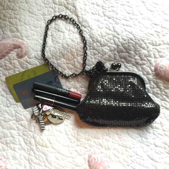 Price Dropped! Chic Black Chainmail A|X Coin Purse