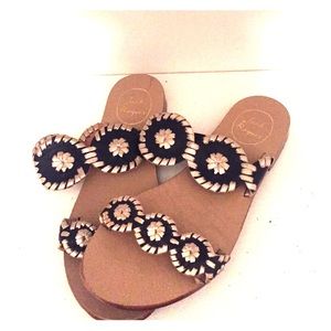 Navy and Platinum Jack Rogers