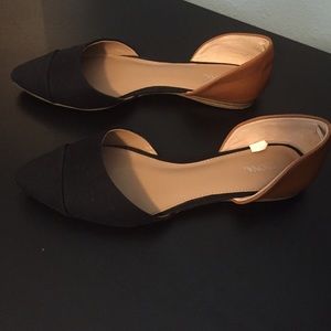 Black and brown Merina flats. Size 8.5