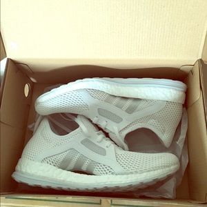 Adidas PureBOOST X white shoes size 8