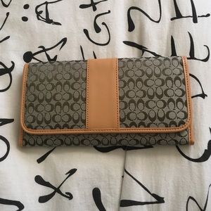 Super cute coach wallet and check book holder