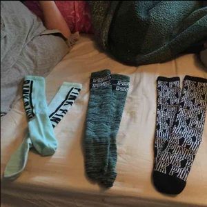 3 pairs of VS pink socks