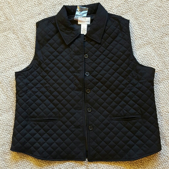 Drapers & Damons Jackets & Blazers - Black Quilted Microfiber Vest
