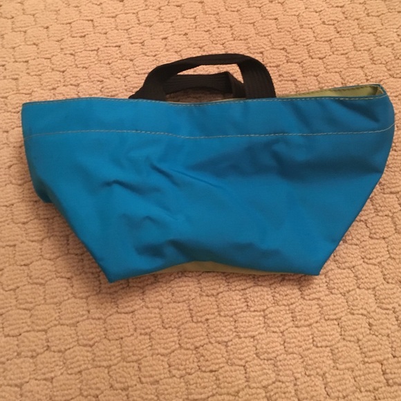 Hervé Chapelier blue and green small bag