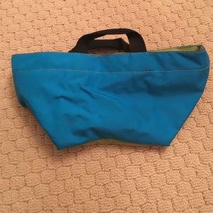 Hervé Chapelier blue and green small bag