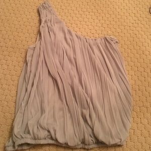 FREE PEOPLE MIST ONE SHOULDER SHIRT