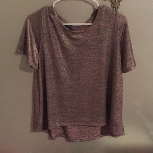 Metallic Pink Loose Top (fits medium/large)