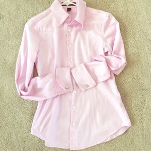 Lavender pink button up shirt