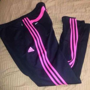 Adidas soccer pink skinny pants, L