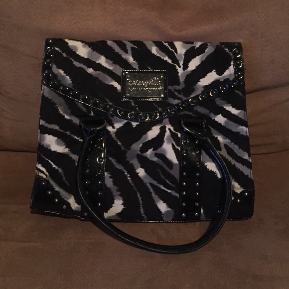 Black Animal Print Betseyville Bag