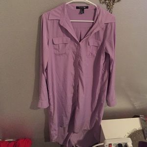 High-Low Dress Shirt Dress