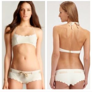 Chloe cream scalloped bikini