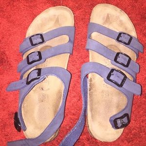BLUE 3 STRAP BIRKENSTOCKS