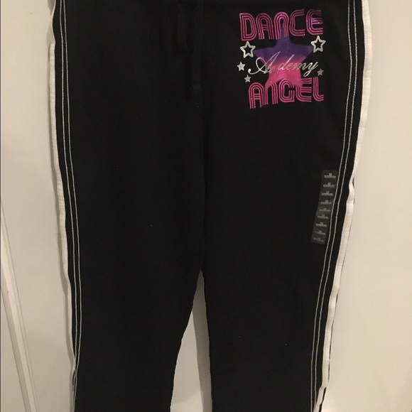 Brand New Girls Black DANCE sweatpants size 14