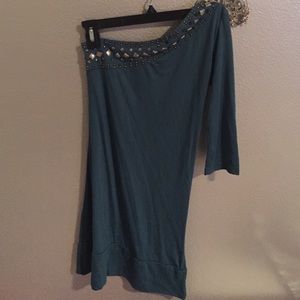 One shoulder Embellished Dress/Top